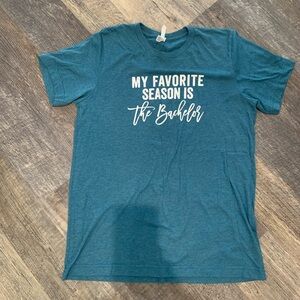 The Bachelor - My Favorite Season is the Bachelor Etsy Teal Bella Canvas T-Shirt
